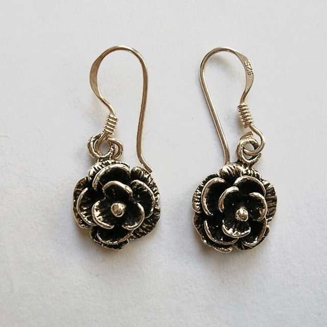 Flower drop earrings - MS078